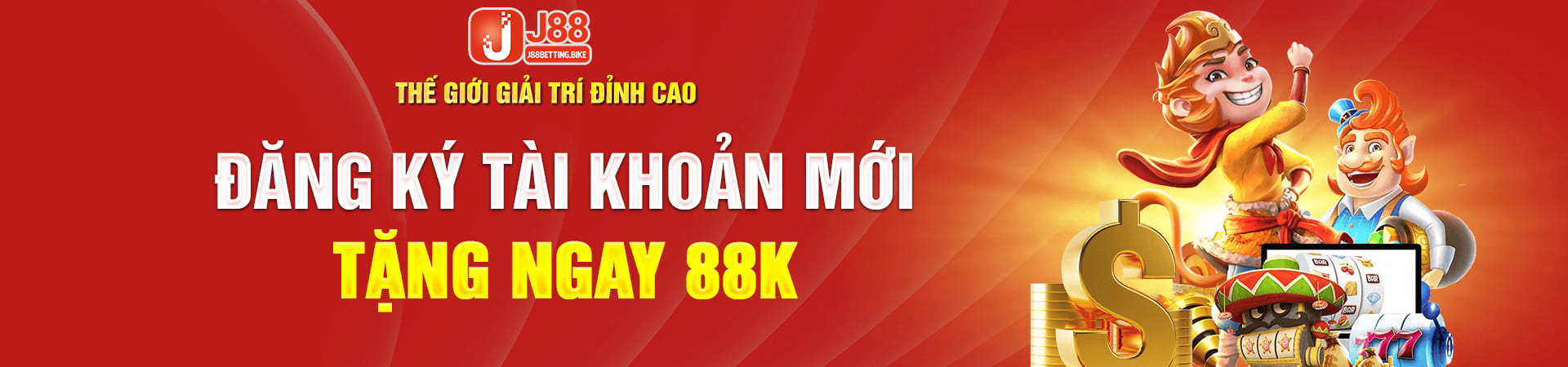 J88 đăng ký tài khoản tặng ngay 88k